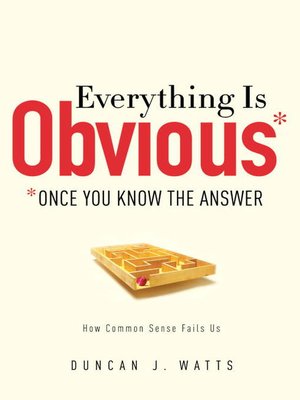 cover image of Everything Is Obvious